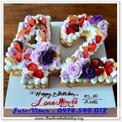 Mẫu Bánh Sinh Nhật Đẹp - A323